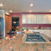 Kitchen Remodel Snohomish, WA: Costom Kitchen Granite Counter Top - Gialo Rose, New Stainless Steel Drop in Cook Top