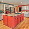 Kitchen Remodel Snohomish, WA: Costom Kitchen Granite Counter Top - Gialo Rose, New Stainless Steel Drop in Cook Top