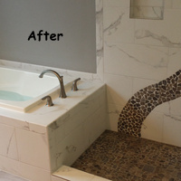 after tile bathroom remodel