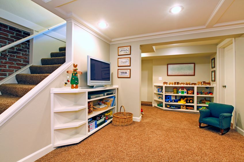 basement play room remodel