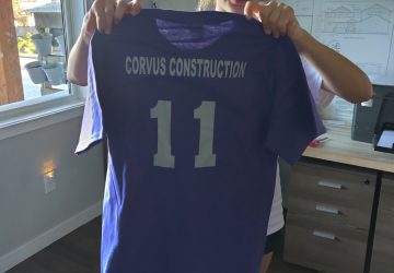 Corvus Construction loves to give back to our community